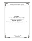 Giáo trình Thiết kế đa phương tiện (Ngành: Công nghệ thông tin - Trình độ: Trung cấp) - Trường Trung cấp Kinh tế - Kỹ thuật Bình Thuận