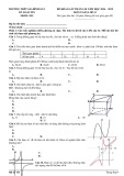 Đề thi khảo sát chất lượng môn Toán lớp 12 năm 2024-2025  - Trường THPT Gia Bình Số 1, Bắc Ninh
