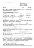 Đề thi khảo sát chất lượng môn Sinh học lớp 12 năm 2024-2025  - Trường THPT Gia Bình Số 1, Bắc Ninh