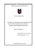 Luận văn Thạc sĩ Tài chính Ngân hàng: Tác động của đại dịch đến dòng vốn đầu tư nước ngoài ở khu vựa Châu Á – Bài học kinh nghiệm cho Việt Nam