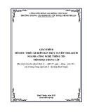 Giáo trình Thiết kế diễn đàn trực tuyến Vbulletin (Ngành: Công nghệ thông tin - Trình độ: Trung cấp) - Trường Trung cấp Kinh tế - Kỹ thuật Bình Thuận