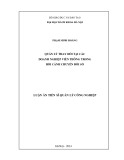 Luận án Tiến sĩ Quản lý công nghiệp: Quản lý thay đổi tại các doanh nghiệp viễn thông trong bối cảnh chuyển đổi số