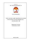 Đề án tốt nghiệp Quản lý công: Nâng cao chất lượng tiếp công dân tại UBND cấp xã trên địa bàn huyện CưM’gar tỉnh Đắk Lắk