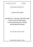 Luận văn Thạc sĩ Quản lý công: Tạo động lực làm việc cho công chức cơ quan chuyên môn thuộc Ủy ban nhân dân quận Tân Phú, Thành phố Hồ Chí Minh