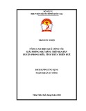 Đề án tốt nghiệp Quản lý công: Nâng cao hiệu quả công tác giải phóng mặt bằng trên địa bàn huyện Phong Điền, tỉnh Thừa Thiên Huế