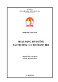 Đề án tốt nghiệp Quản lý công: Hoạt động bồi dưỡng tại Trường Cán bộ Thanh tra