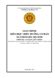 Giáo trình Điều dưỡng cơ bản (Ngành: Hộ sinh - Trình độ: Cao đẳng) - Trường Cao đẳng Y tế Thanh Hoá