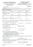 Đề thi giữa học kì 1 môn Toán lớp 11 năm 2024-2025 có đáp án - Trường THPT Nguyễn Quốc Trinh, Hà Nội