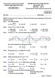 Đề thi giữa học kì 1 môn Toán lớp 11 năm 2024-2025 - Trường THPT Trần Hưng Đạo, Nam Định