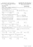 Đề thi giữa học kì 1 môn Toán lớp 11 năm 2024-2025 có đáp án - Trường THPT Nguyễn Thị Minh Khai, Hà Nội