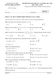 Đề thi giữa học kì 1 môn Toán lớp 11 năm 2024-2025 có đáp án - Trường THPT Cẩm Bình, Hà Tĩnh