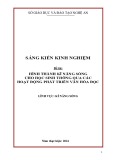 Sáng kiến kinh nghiệm THPT: Hình thành kĩ năng sống cho học sinh thông qua các hoạt động phát triển văn hóa đọc