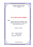 Sáng kiến kinh nghiệm THPT: Thiết kế hoạt động khởi động nhằm phát huy tính tích cực của học sinh trong dạy học Lịch sử 10