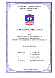 Sáng kiến kinh nghiệm THPT: Đa dạng hóa các phương pháp và kĩ thuật dạy học tích cực chương Năng lượng hóa học môn Hóa học 10