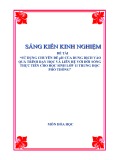 Sáng kiến kinh nghiệm THPT: Sử dụng chuyên đề pH của dung dịch vào quá trình dạy học và liên hệ với đời sống thực tiễn cho học sinh lớp 11 trung học phổ thông