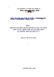 Sáng kiến kinh nghiệm THPT: Một số giải pháp nhằm góp phần nâng cao nhận thức về sức khỏe sinh sản cho học sinh tại trường THPT Quỳnh Lưu 3