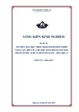 Sáng kiến kinh nghiệm THPT: Tổ chức dạy học theo trạm nhằm phát triển năng lực hợp tác cho học sinh trong dạy học bài sulfuric acid và muối sulfate – Hóa học 11