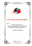 Sáng kiến kinh nghiệm THPT: Giải pháp phát huy nội lực nhằm nâng cao kết quả học tập và rèn luyện của học sinh ở trường THPT Đô Lương 1