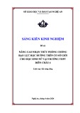 Sáng kiến kinh nghiệm THPT: Nâng cao nhận thức phòng chống bạo lực học đường trên cơ sở giới cho học sinh nữ tại trường THPT Diễn Châu 4