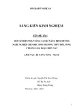 Sáng kiến kinh nghiệm THPT: Một số biện pháp nâng cao kỹ năng định hướng nghề nghiệp cho học sinh trường THPT Đô Lương 2