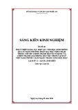 Sáng kiến kinh nghiệm THPT: Phát triển năng lực hợp tác cho học sinh thông qua sử dụng phương pháp dạy học theo trạm trong chủ đề Chiến tranh bảo vệ tổ quốc và chiến tranh giải phóng dân tộc trong lịch sử Việt Nam (Trước cách mạng tháng Tám năm 1945) Lịch sử 11- Sách cánh diều