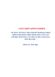 Sáng kiến kinh nghiệm THPT: Sử dụng kĩ thuật trò chơi kết hợp hoạt động nhóm nhằm phát triển phẩm chất, năng lực cho học sinh nâng cao chất lượng giảng dạy môn Hóa học