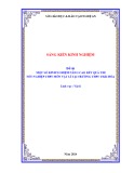 Sáng kiến kinh nghiệm THPT: Một số kinh nghiệm nâng cao kết quả thi tốt nghiệp THPT môn Vật lí tại trường THPT Thái Hòa