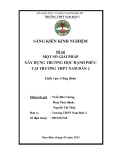 Sáng kiến kinh nghiệm THPT: Một số giải pháp xây dựng trường học hạnh phúc tại trường THPT Nam Đàn 2