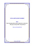 Sáng kiến kinh nghiệm THPT: Một số giải pháp nhằm nâng cao thành tích của đội tuyển Đẩy gậy tại trường THPT Tương Dương 1