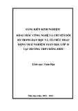 Sáng kiến kinh nghiệm THPT: Khai thác công nghệ và chuyển đổi số trong dạy học và tổ chức hoạt động trải nghiệm Toán học lớp 10 tại Trường THPT Đông Hiếu
