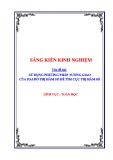 Sáng kiến kinh nghiệm THPT: Sử dụng phương pháp tương giao của hai đồ thị hàm số để tìm cực trị hàm số