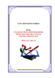 Sáng kiến kinh nghiệm THPT: Ứng dụng phần mềm Mozabook trong dạy học Địa lí 10 tại Trường THPT Kỳ Sơn