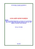 Sáng kiến kinh nghiệm THPT: Một số giải pháp nhằm nâng cao năng lực tự chủ trong học tập và chọn nghề cho học sinh qua công tác chủ nhiệm tại trường THPT Thái Hòa