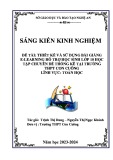 Sáng kiến kinh nghiệm THPT: Thiết kế và sử dụng bài giảng E-learning hỗ trợ học sinh lớp 10 học tập chuyên đề thống kê tại trường THPT Con Cuông