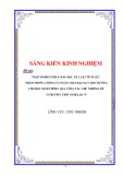 Sáng kiến kinh nghiệm THPT: Một số biện pháp giáo dục kỷ luật tích cực nhằm phòng chống và ngăn chặn bạo lực học đường cho học sinh thông qua công tác chủ nhiệm lớp ở trường THPT Nghi Lộc 4