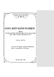 Sáng kiến kinh nghiệm THPT: Vận dụng phương pháp dạy học dự án vào dạy học đọc-hiểu văn bản Chữ người tử tù