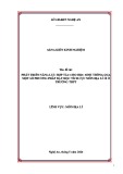 Sáng kiến kinh nghiệm THPT: Phát triển năng lực hợp tác cho học sinh thông qua một số phương pháp dạy học tích cực môn Địa lí 10 ở trường THPT