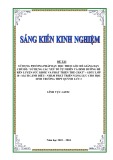 Sáng kiến kinh nghiệm THPT: Sử dụng phương pháp dạy học theo góc để giảng dạy chủ đề: sử dụng các yếu tố tự nhiên và dinh dưỡng để rèn luyện sức khỏe và phát triển thể chất - GDTC lớp 10 - Sách cánh diều - nhằm phát triển năng lực cho học sinh trường THPT Quỳnh Lưu 3