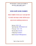 Sáng kiến kinh nghiệm THPT: Phát triển năng lực giải quyết vấn đề cho học sinh thông qua bài toán giới hạn hàm ẩn