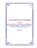 Sáng kiến kinh nghiệm THPT: Phát triển tư duy, năng lực học sinh thông qua khai thác, phát triển các bài toán về khoảng cách trong hình học không gian