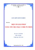 Sáng kiến kinh nghiệm THPT: Một số giải pháp tăng độ chạy code python