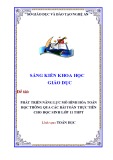 Sáng kiến kinh nghiệm THPT: Phát triển năng lực mô hình hóa Toán học thông qua các bài toán thực tiễn cho học sinh lớp 11 THPT