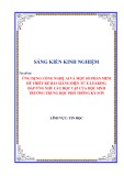 Sáng kiến kinh nghiệm THPT: Ứng dụng công nghệ AI và một số phần mềm để thiết kế bài giảng điện tử E-learing đáp ứng nhu cầu học tập của học sinh trường trung học phổ thông Kỳ Sơn