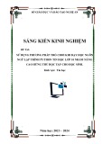 Sáng kiến kinh nghiệm THPT: Sử dụng phương pháp trò chơi khi dạy học ngôn ngữ lập trình Python Tin học 10 nhằm nâng cao hứng thú học tập cho học sinh