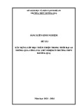 Sáng kiến kinh nghiệm THPT: Xây dựng lớp học thân thiện trong thời đại 4.0 thông qua công tác chủ nhiệm ở trường THPT Mường Quạ