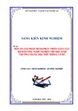 Sáng kiến kinh nghiệm THPT: Một số giải pháp nhằm phát triển năng lực định hướng nghề nghiệp cho học sinh trường trung học phổ thông Cờ Đỏ