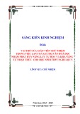 Sáng kiến kinh nghiệm THPT: Vai trò của giáo viên chủ nhiệm trong việc lan toả giá trị văn hoá đọc nhằm phát huy năng lực tự học và khả năng tự nhận thức cho học sinh THPT Nghi Lộc 5