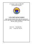 Sáng kiến kinh nghiệm THPT: Một số kinh nghiệm trong phương pháp huấn luyện chạy tiếp sức 4x100m cho đội tuyển điền kinh trường THPT Tuần Giáo