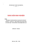 Sáng kiến kinh nghiệm THPT: Vận dụng phương pháp dạy học dự án vào dạy chủ đề 6 - Tin học 11: Thực hành tạo và khai thác cơ sở dữ liệu theo hướng trải nghiệm sáng tạo