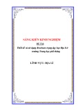 Sáng kiến kinh nghiệm THPT: Thiết kế và sử dụng Brochure trọng dạy học Địa lí ở trường Trung học phố thông